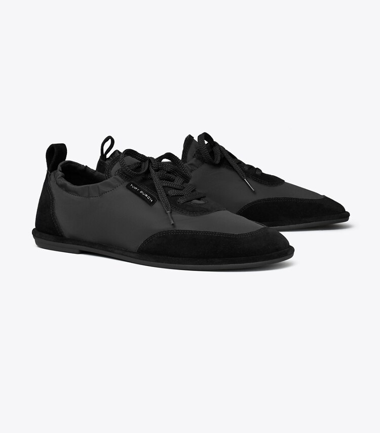 Tory Burch diseñador zapatillas Zapatillas de balet en PERFECT BLACK ángulo