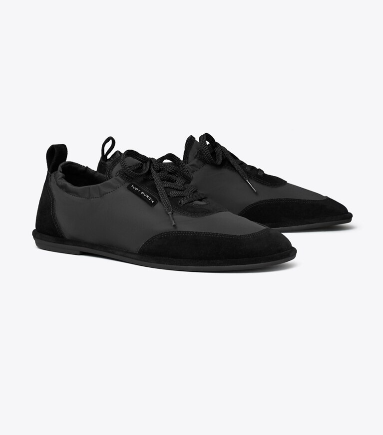 Tory Burch diseñador zapatillas Zapatillas de balet en PERFECT BLACK ángulo