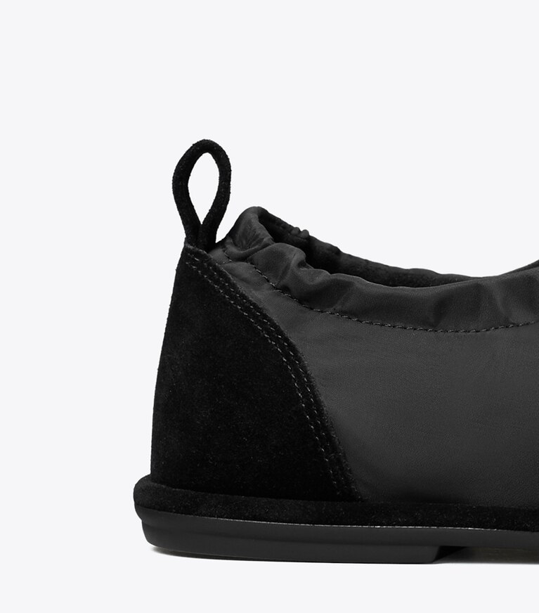 Tory Burch diseñador zapatillas Zapatillas de balet en PERFECT BLACK detalle