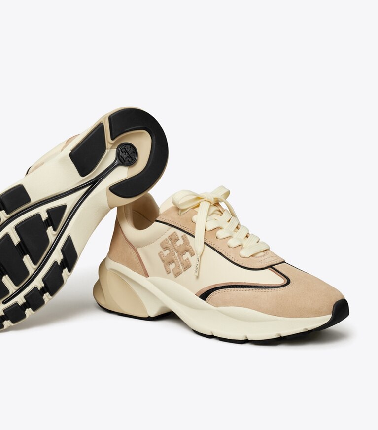 Tory Burch diseñador zapatillas Zapatillas Good Luck en FRENCH PEARL / LINO adicional