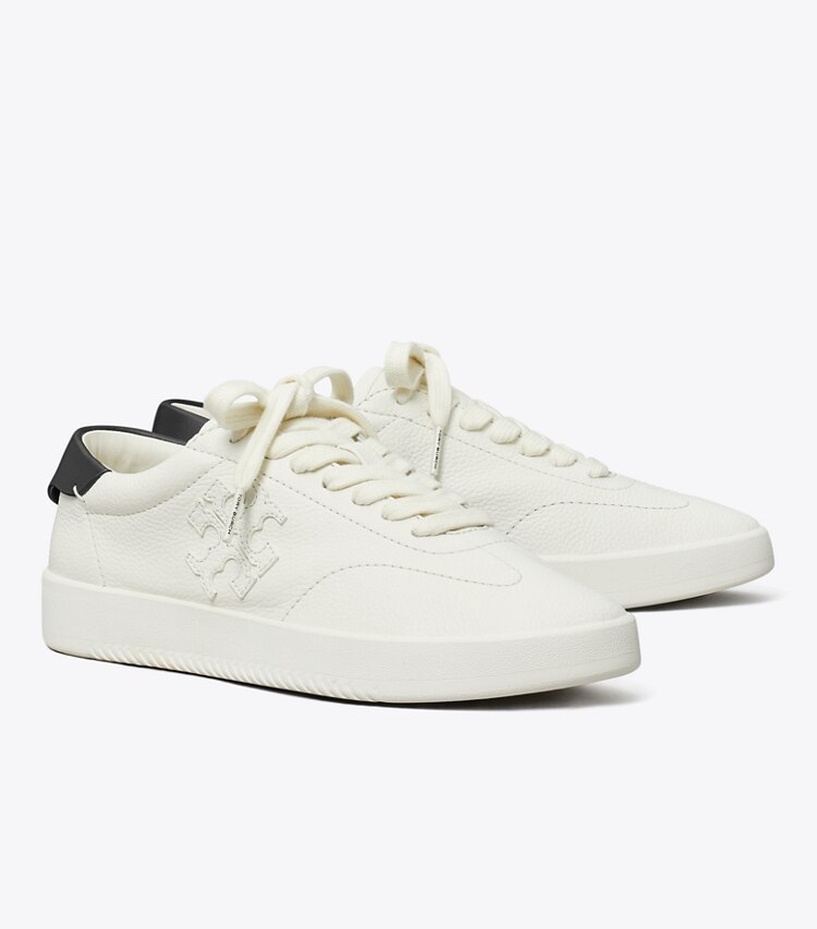 Tory Burch diseñador zapatillas Zapatillas Phoenix en CREAM / PERFECT BLACK ángulo