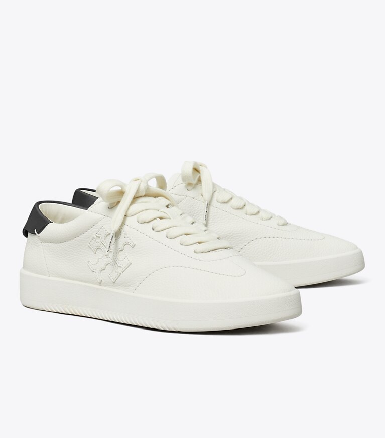 Tory Burch diseñador zapatillas Zapatillas Phoenix en CREAM / PERFECT BLACK ángulo