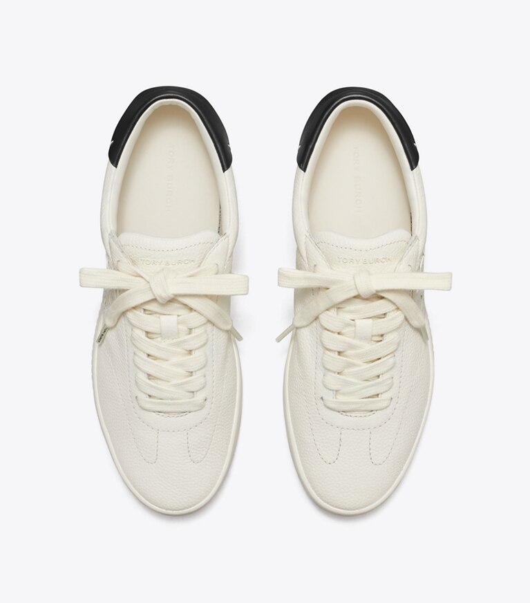 Tory Burch diseñador zapatillas Zapatillas Phoenix en CREAM / PERFECT BLACK vista superior