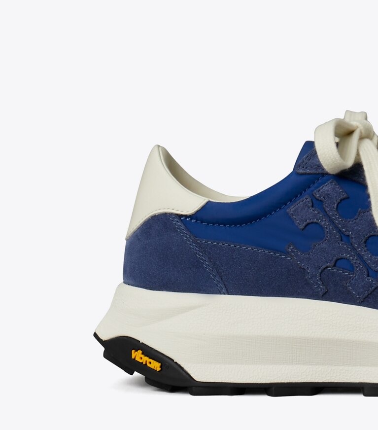 Tory Burch diseñador zapatillas Zapatillas Tory Trainer en AZURE / FADED NAVY / CREAM detalle