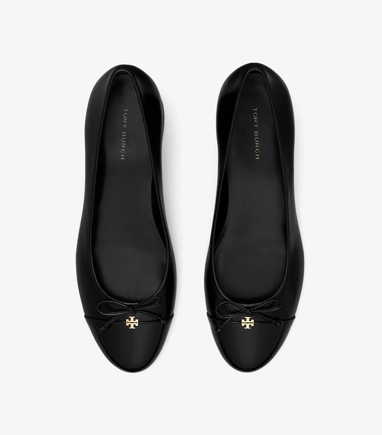 Tory Burch diseñador tacones Zapato de salón con puntera en PERFECT BLACK / PERFECT BLACK desde arriba