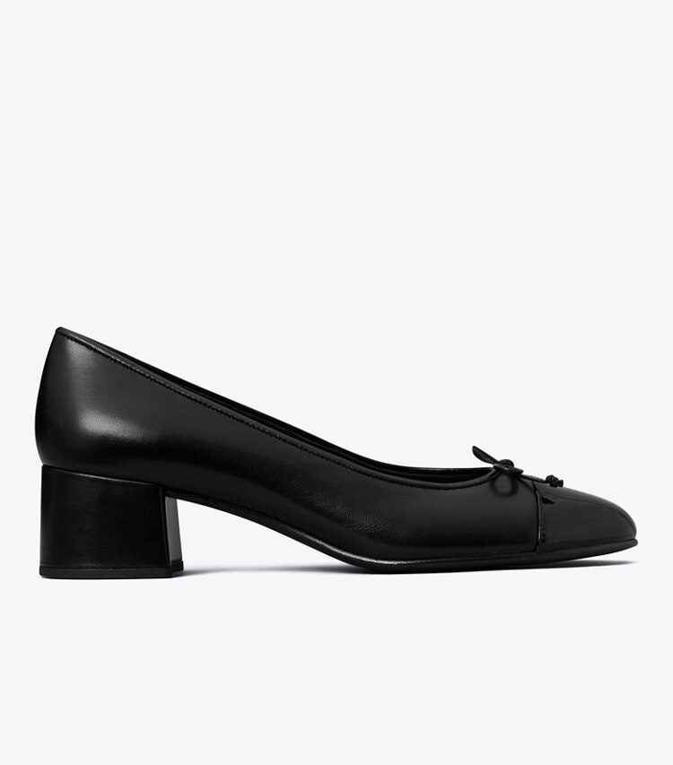 Tory Burch diseñador tacones Zapato de tacón con puntera en PERFECT BLACK / PERFECT BLACK lateral