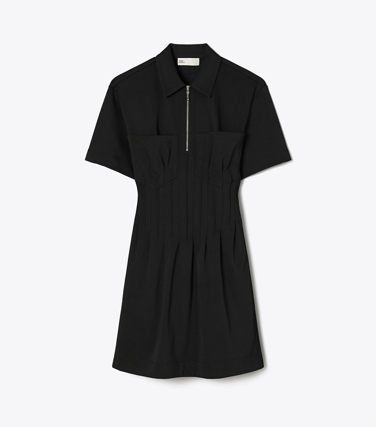 Tory Burch designer dresses Zip-Front Dress in Black front