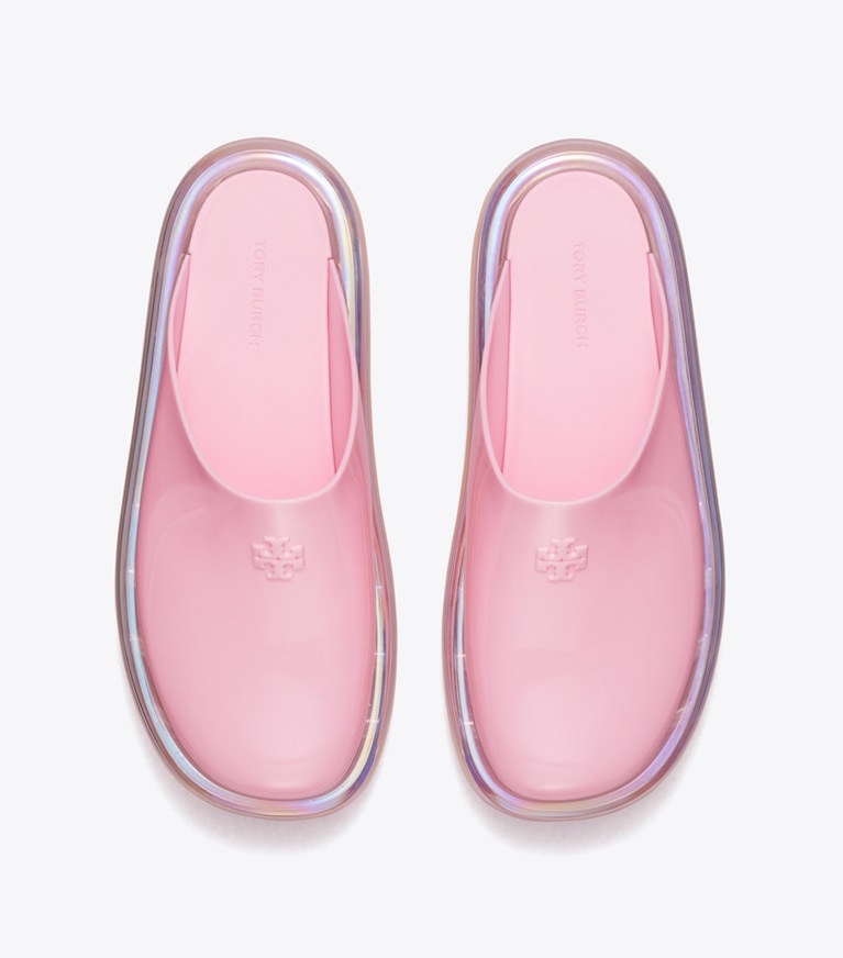 Tory Burch designer mocassini Zoccolo Bubble in Petunia / Iridescent superiore