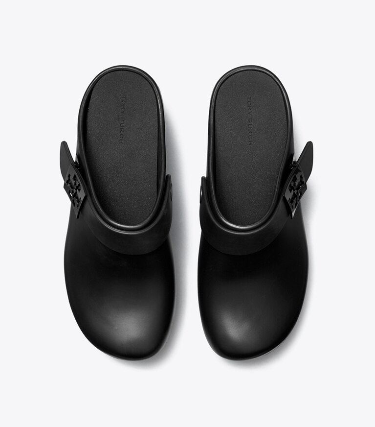 Tory Burch diseñador zapatos planos Zueco con tacón y plataforma Mellow en PERFECT BLACK vista superior