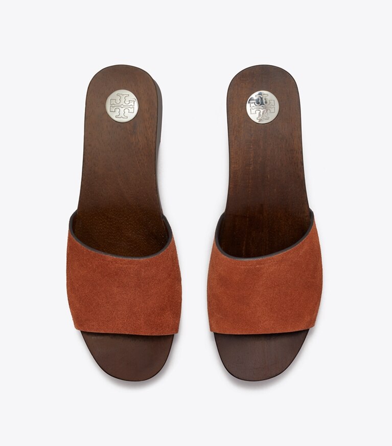 Tory Burch diseñador sandalias Zueco tipo sandalia en SEQUOIA vista superior