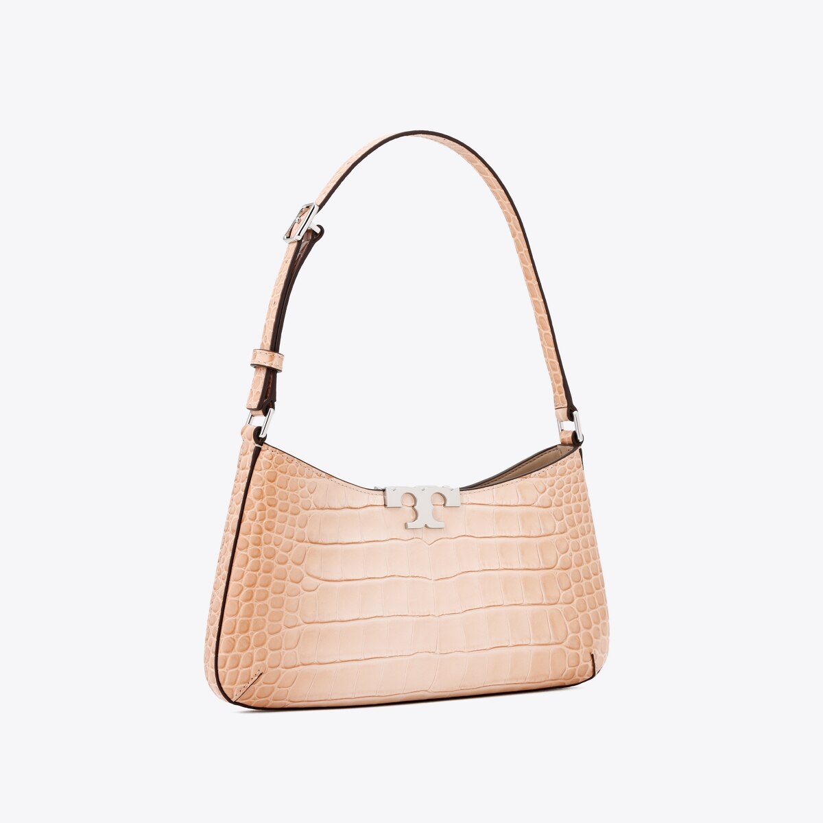 エレノア クロコエンボス スリム ショルダーバッグ: レディース