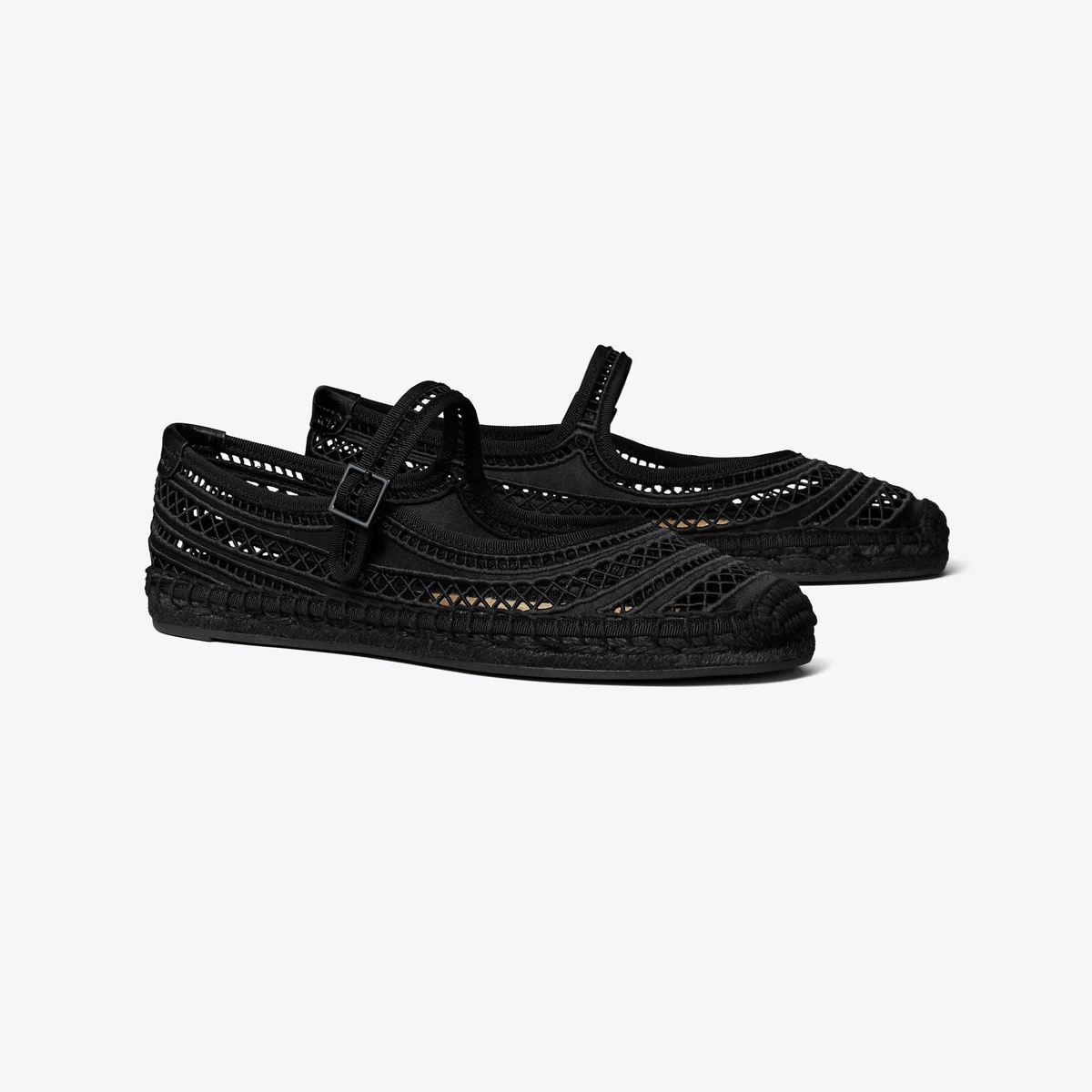 ⓸TORY BURCH 黒 エスパドリーユ　7M ⓸TORY BURCH 黒 エスパドリーユ 7M turnlock-wedge-espadrille-