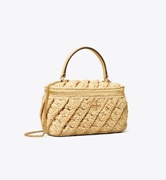 TORY BURCH キラ ダイヤモンドキルト ヴァニティケース キラ ダイヤモンドキルト ヴァニティケース: レディース ミニ