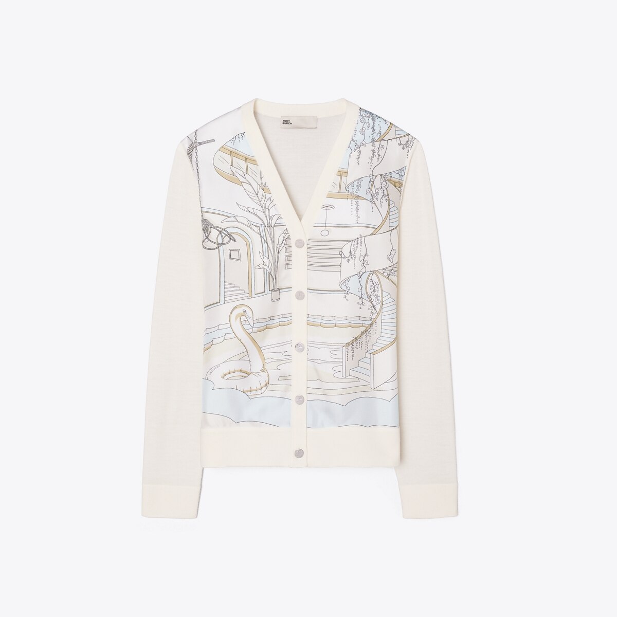 シルクフロント カーディガン: レディース セーター | Tory Burch JP