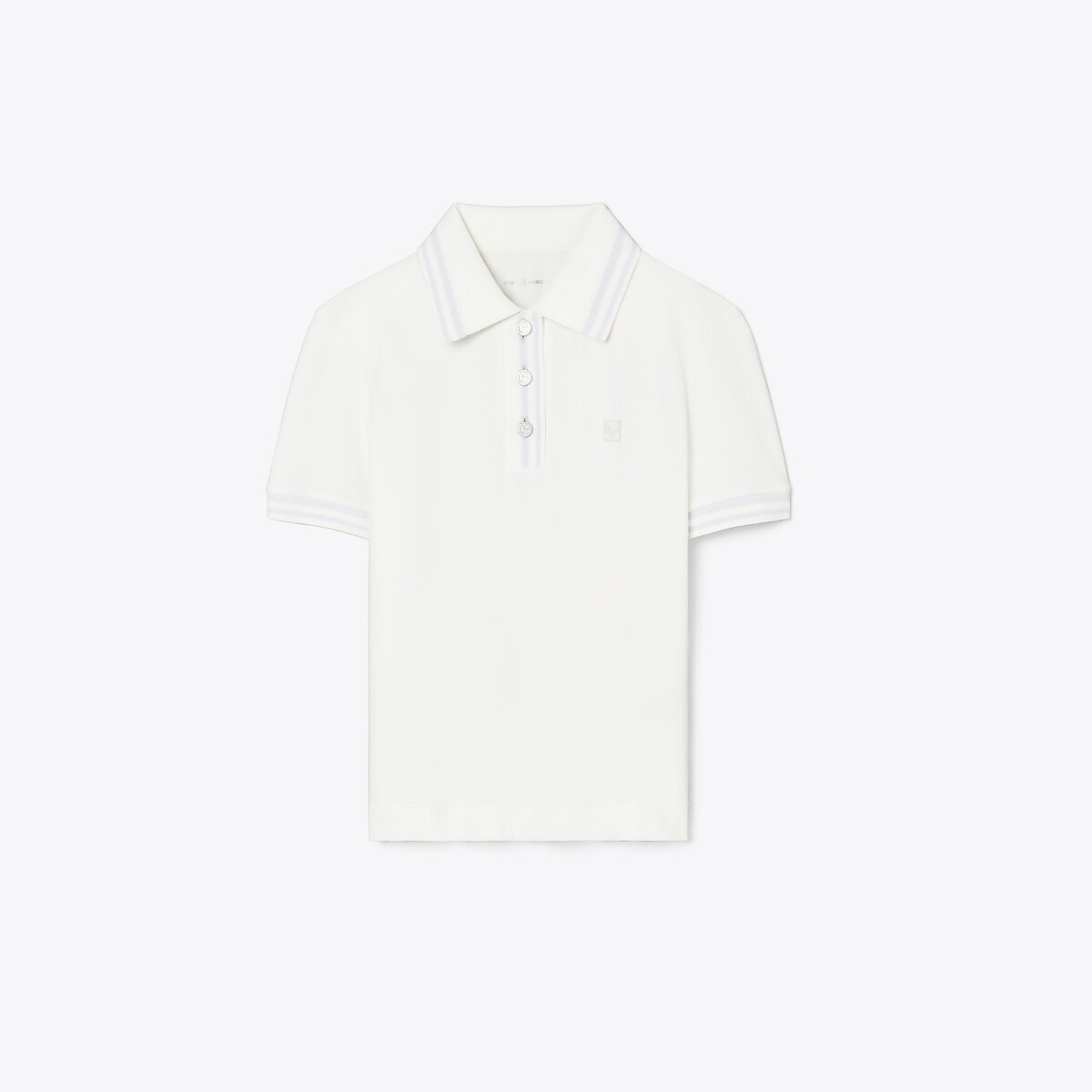 TORY BURCH パフォーマンス ポロシャツ 半袖 スノーホワイト パフォーマンス ピケ ポロシャツ: レディース トップス | Tory