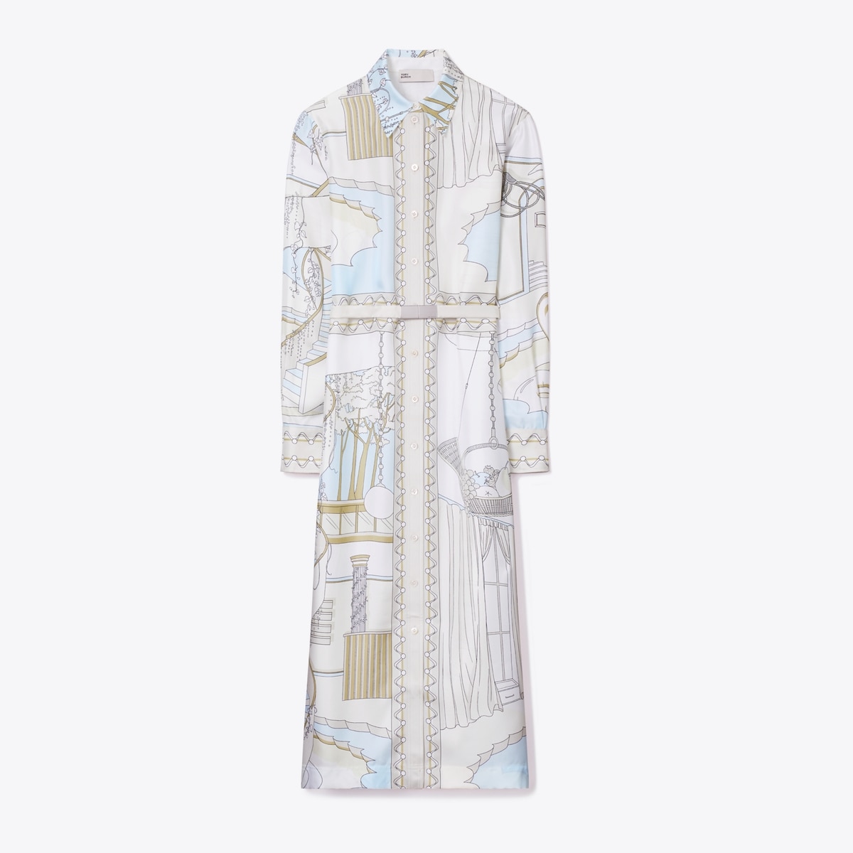プリント シルク シャツドレス: レディース ワンピース | Tory Burch JP