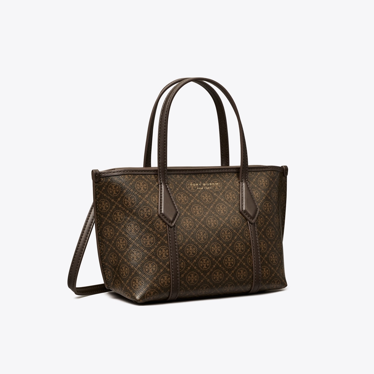 TORY BURCH Mini Perry トートバッグ Bricklane ペリー コーテッドキャンバス ミニ トートバッグ: レディース