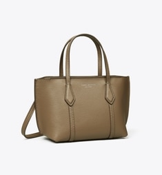TORY BURCH キャンパスミニトート ペリー コーテッドキャンバス ミニ トートバッグ: レディース クロス