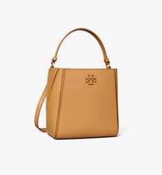 トリーバーチ　Tモノグラムマックグロー スモールバケットバッグ マックグロー Tモノグラム スモールバケットバッグ: レディース クロス