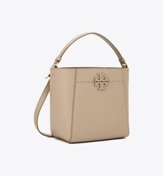 マックグロー Tモノグラム スモールバケットバッグ: レディース クロス