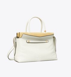 国内直営【Tory Burch】マーサー テクスチャー サッチェルバッグ マーサー テクスチャー サッチェルバッグ: レディース