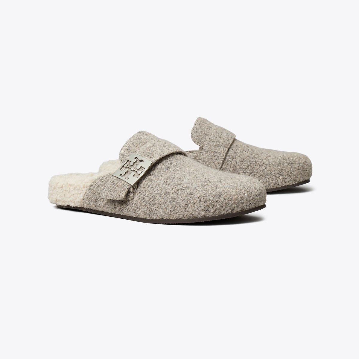 TORYBURCH トリーバーチ　シルバー レザー フミュール シルバー（銀色）系 Tory Burch(トリーバーチ) スニーカー(レディース