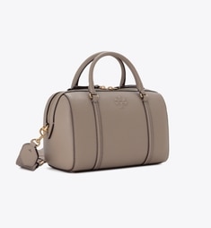 Tory Burch トリーバーチ　サッチェル　グレージュ レザー サッチェルバッグ: レディース サッチェルバッグ | Tory