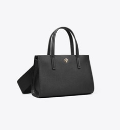 Tory Burch 黒 レザー ミニトートバッグ レザー ミニトートバッグ: レディース クロスボディバッグ
