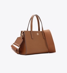 Tory Burch 黒 レザー ミニトートバッグ レザー ミニトートバッグ: レディース クロスボディバッグ