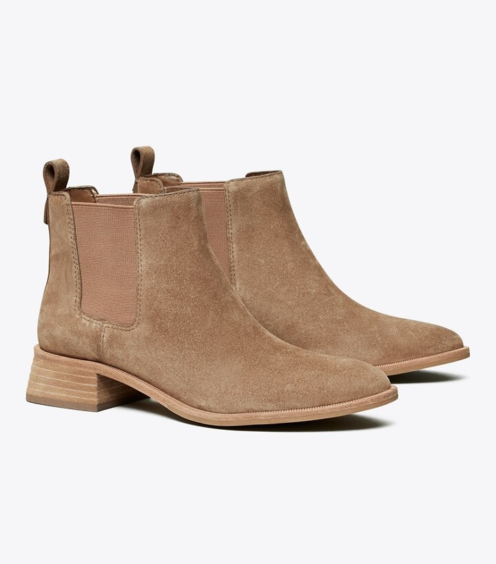 tory burch brooke ankle bootie suede