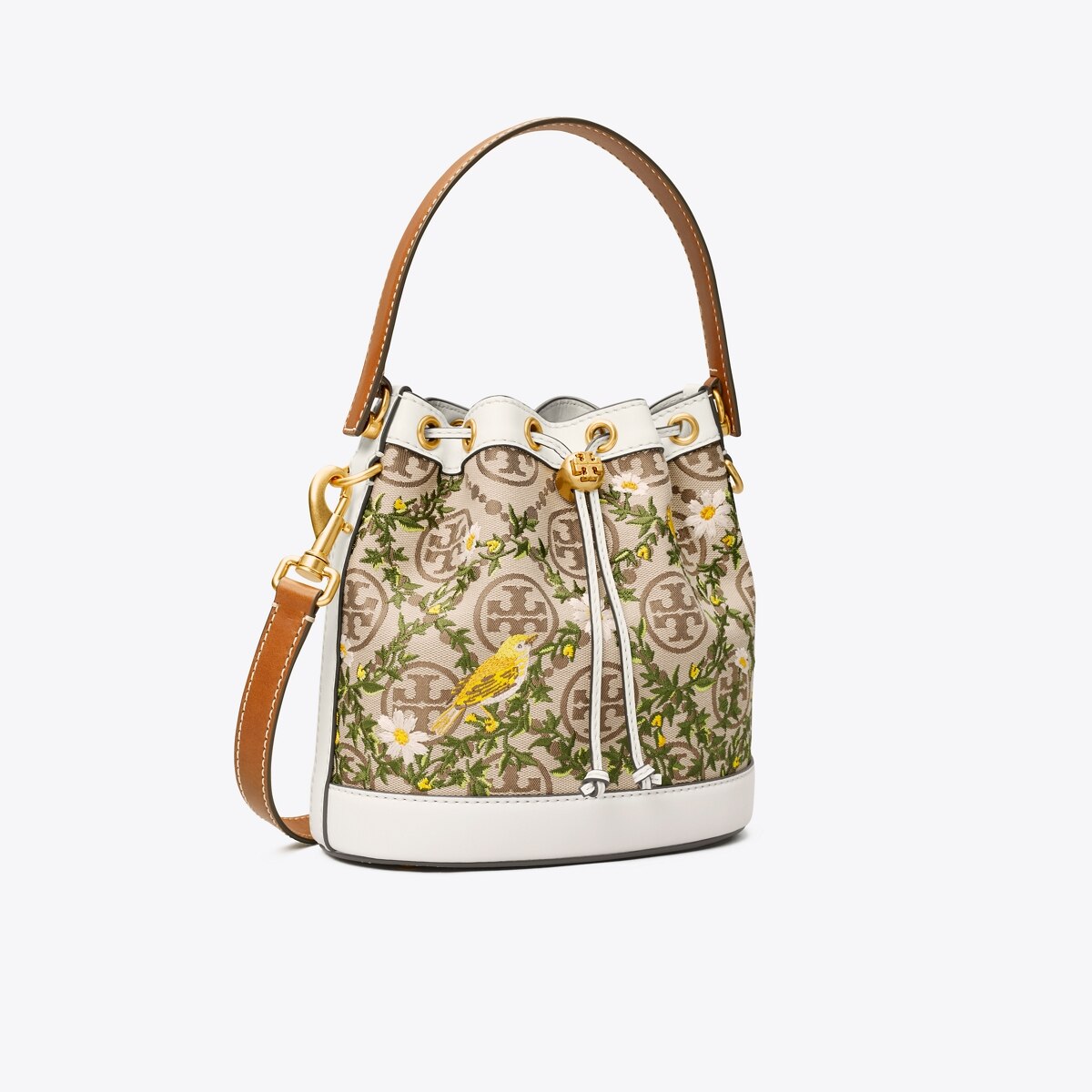 Tモノグラム ジャカード エンブロイダリー バケットバッグ ウィメンズ バッグ Tory Burch Jp