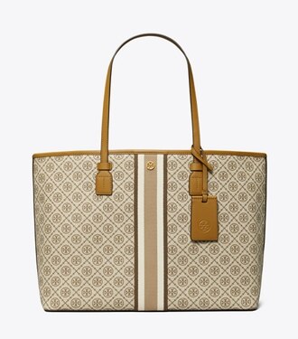 t monogram coated canvas small tote