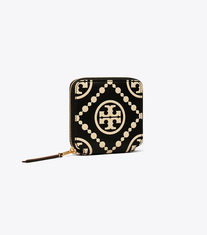 T Monogram Contrast Embossed BiFold Wallet Women's Wallets & Card