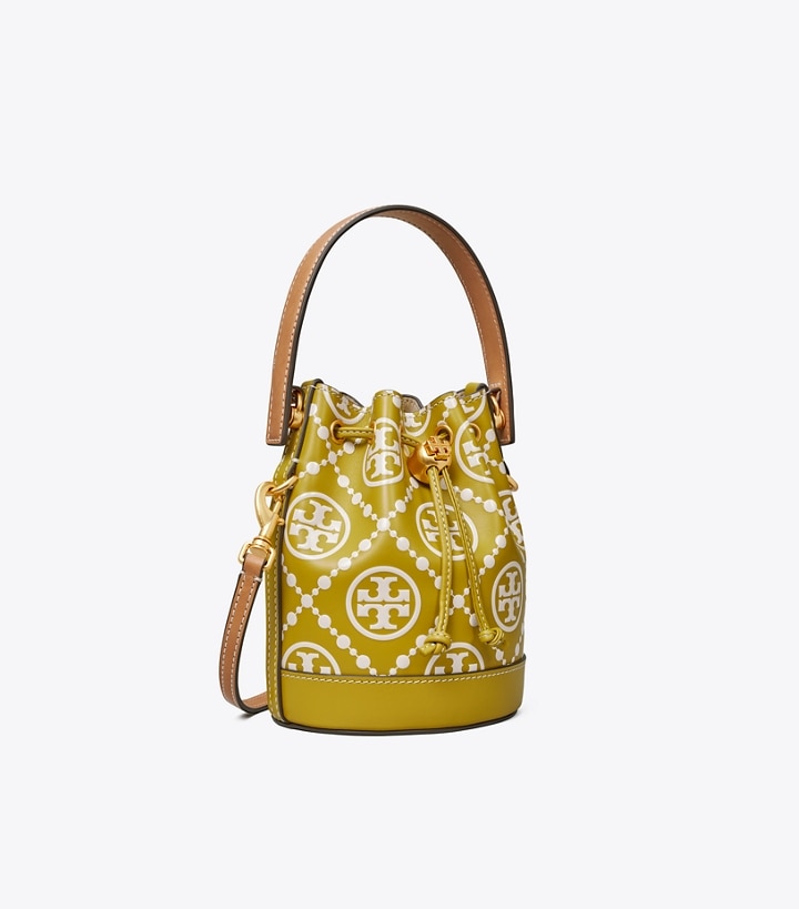 T Monogram Embossed Mini Bucket Bag : Women's Handbags | Crossbody Bags ...
