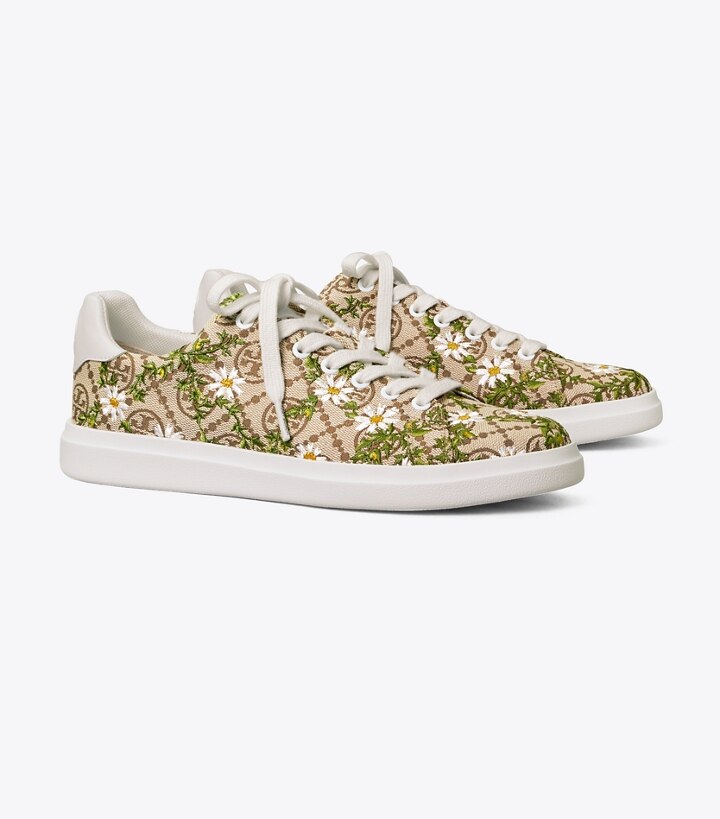 T Monogram Howell Court Embroidered Sneaker: Women's Shoes | Sneakers ...