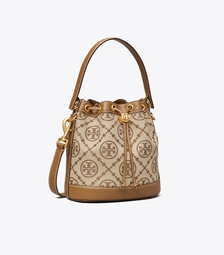T Monogram Jacquard Bucket Bag: Women's Designer Crossbody Bags | Tory ...