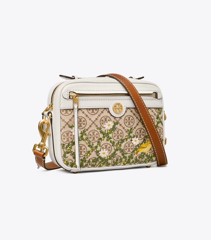 T Monogram Jacquard Embroidered Camera Bag: Women's Handbags ...