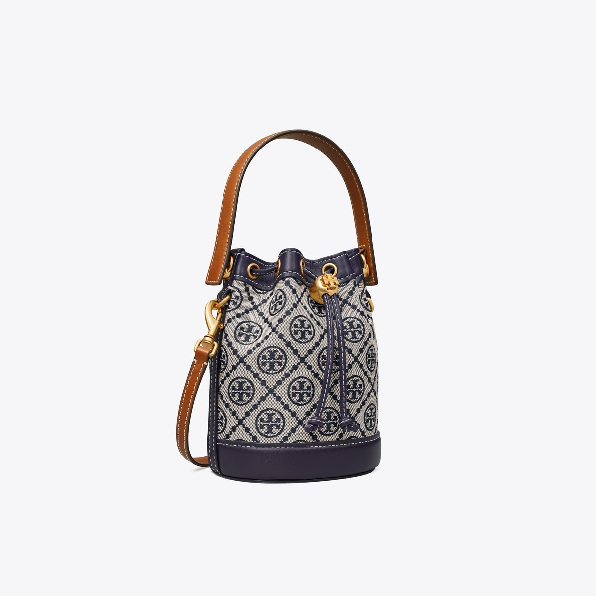 Tory Burch T Monogram Bucket Bag Navy Army | Literacy Ontario Central South
