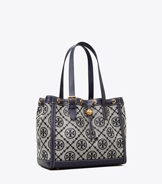 tory burch t monogram jacquard small tote