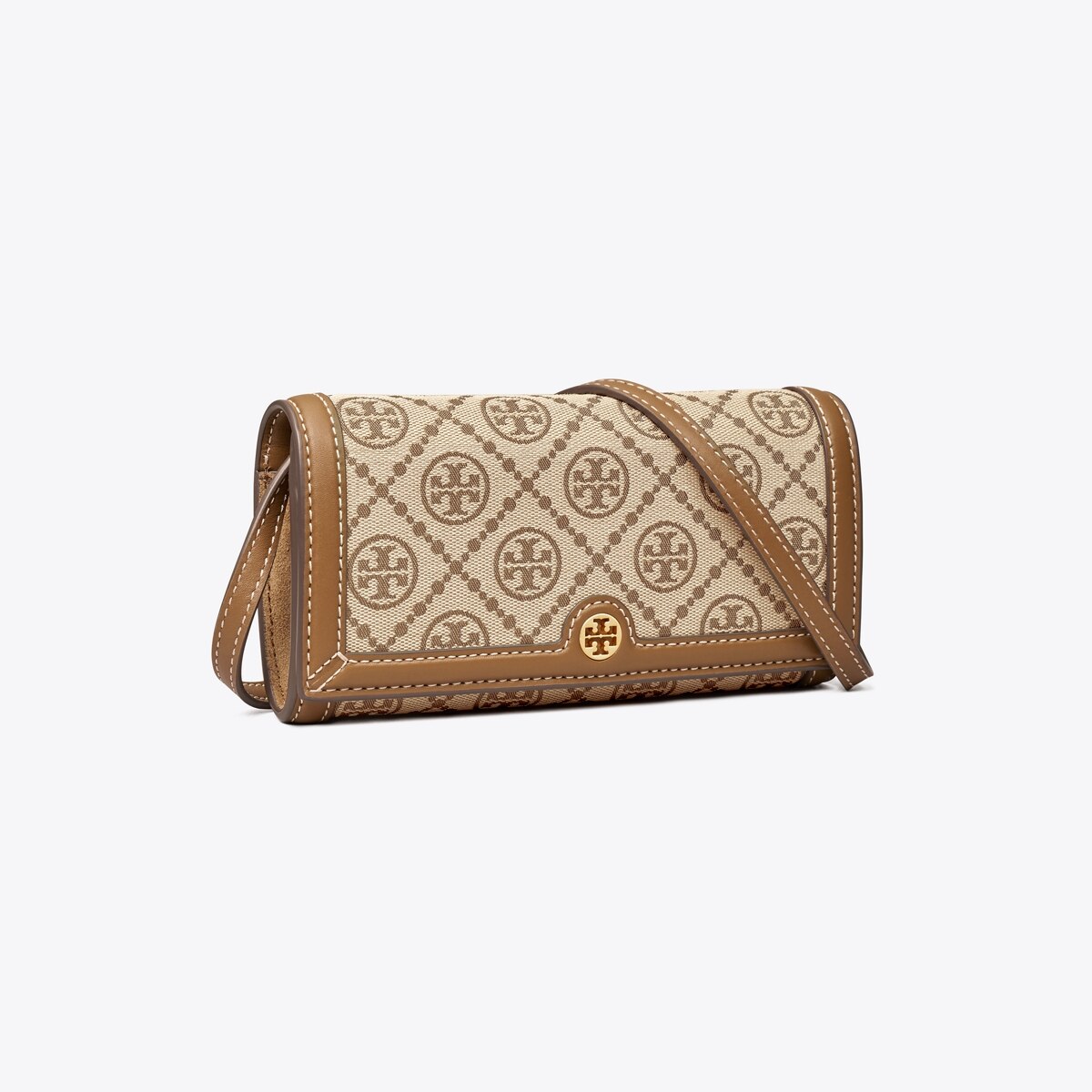 T Monogram Jacquard Wallet Crossbody: Women's Designer Mini Bags 