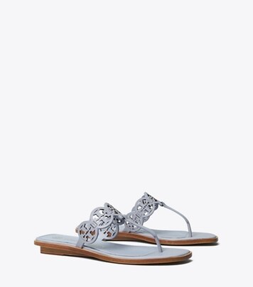 miller medallion leather flat thong