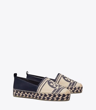 tory burch navy blue espadrilles