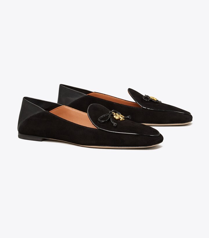 Tory Charm Mixed-Materials Loafer: Women's Shoes | Flats | Tory Burch