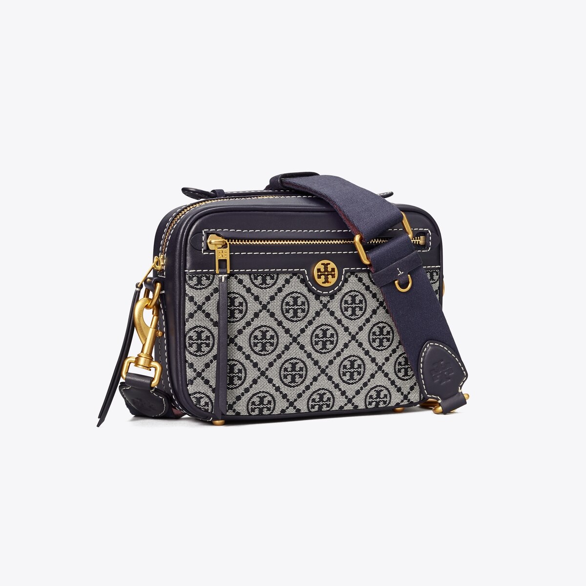 tory burch t monogram jacquard shoulder bag
