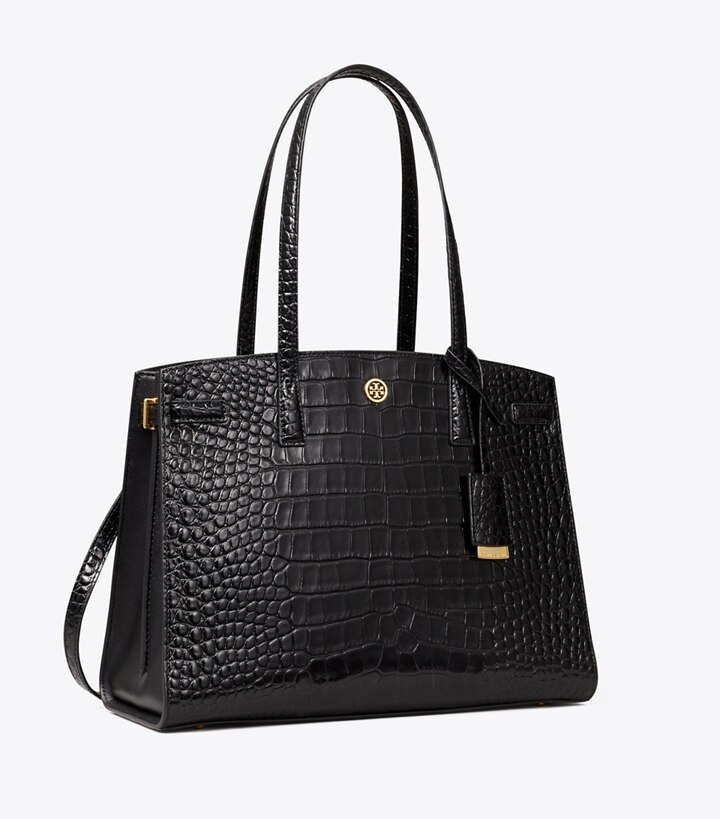 tory burch black satchel