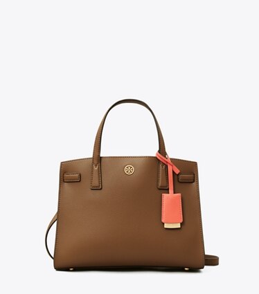 small walker leather satchel tory burch
