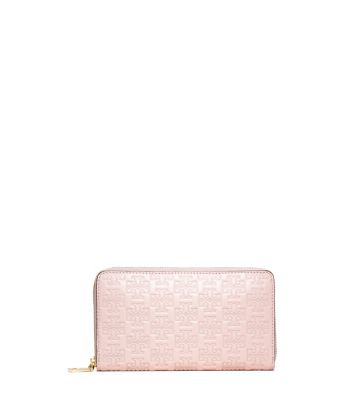 Tory Burch Embossed-'t' Zip Continental Wallet | Tory Burch