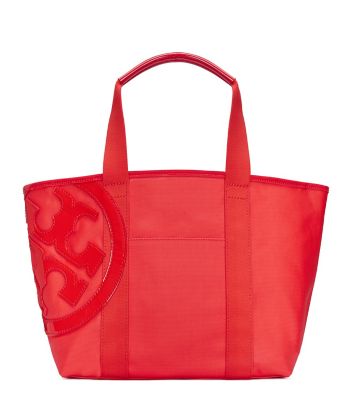 Tory Burch canvas beach tote