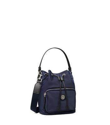 Tory Burch Virginia Bucket Bag In Royal Navy | ModeSens