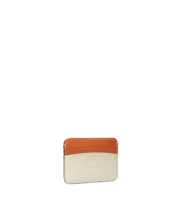 Tory Burch T Monogram Patent Card Case In Fossil ModeSens